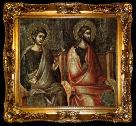 framed  CAVALLINI, Pietro The Last Judgement (detail of the Apostles) fg, ta009-2